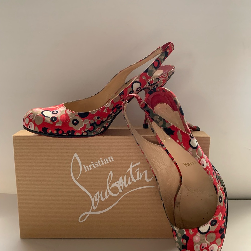 Worn Christian Louboutin  Euro size 39 1/2 heels